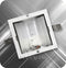 In-Excess Satin Square Recessed G9 Capsule Downlight - Grated
