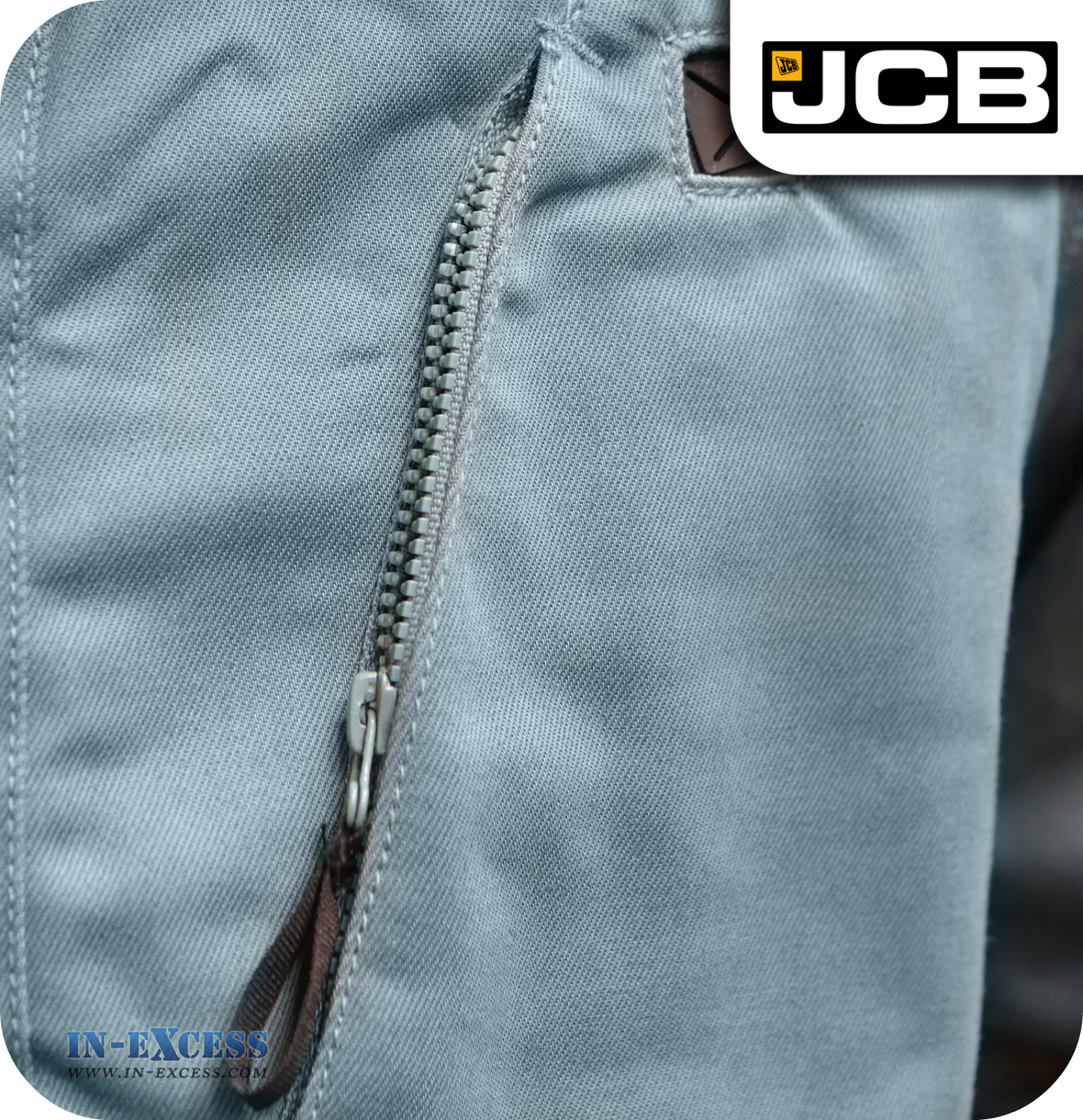 JCB Men's Drivers Jacket - Steel Blue (JA00009)