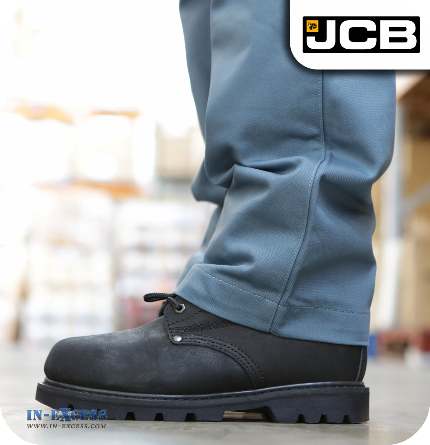 JCB Women's Workwear Trousers - Steel Blue (JA00024)