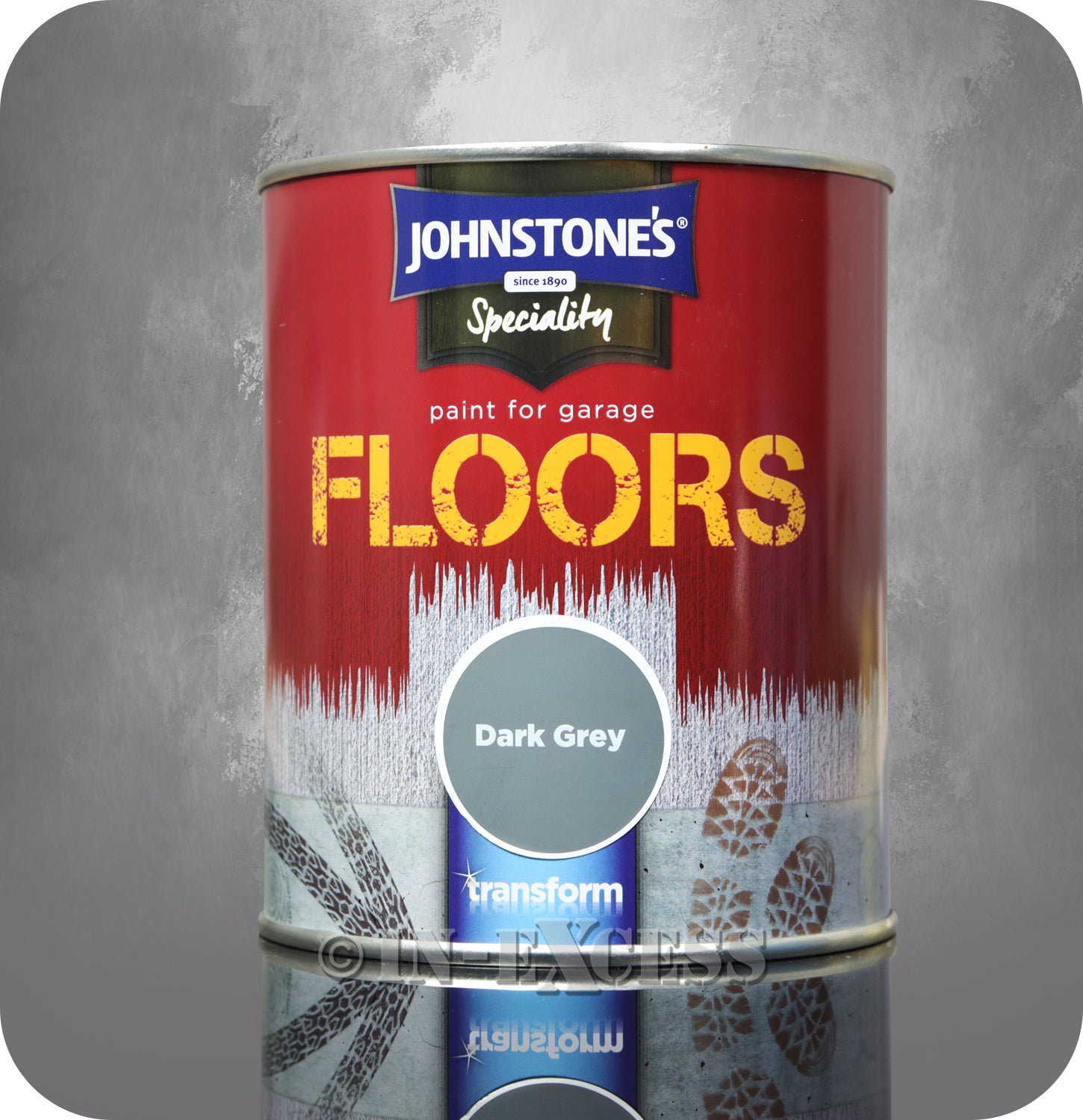Johnstone's Speciality Paint for Garage Floors Dark Grey - 750ml