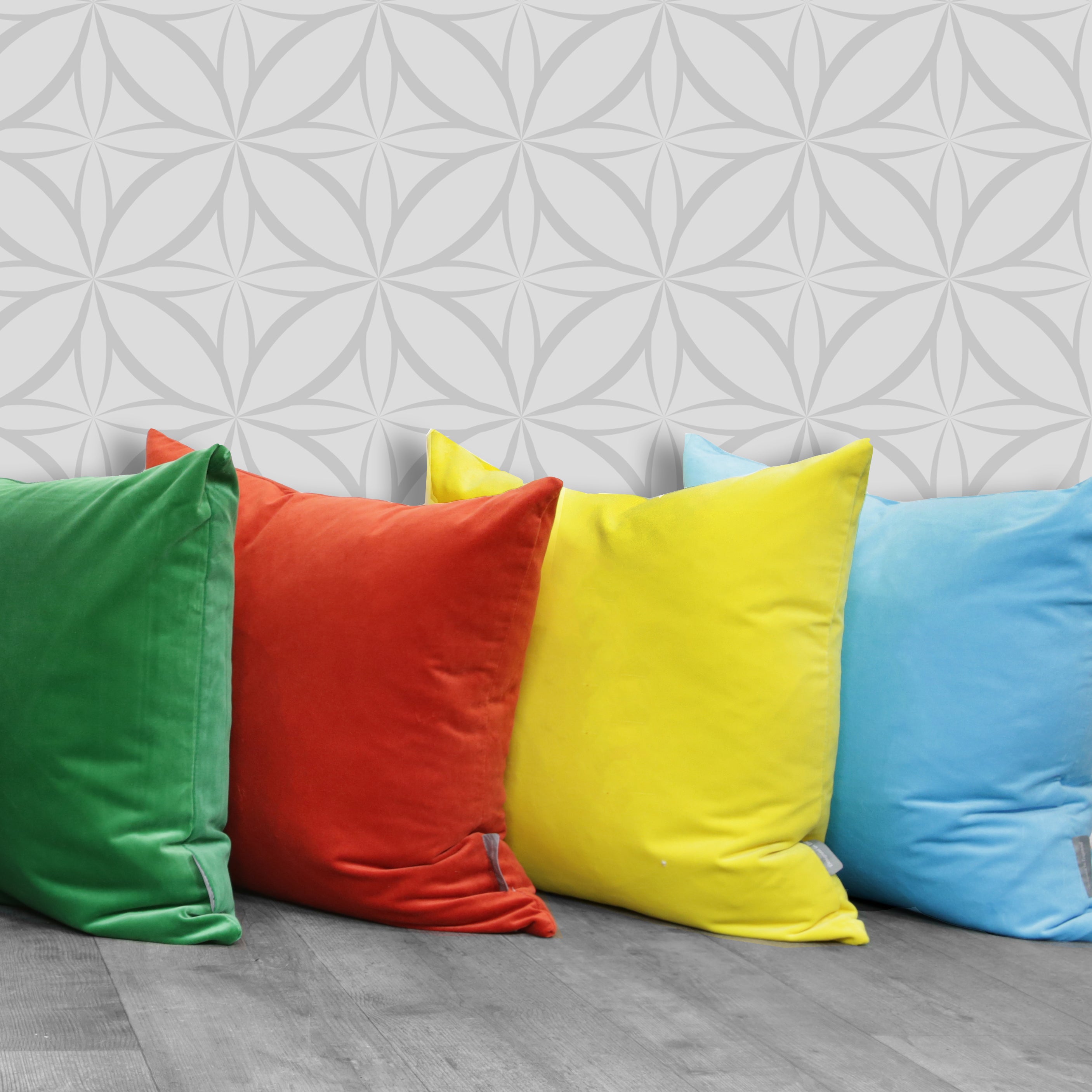 Lisa Pryde Luxury Cotton Cushion - Denim