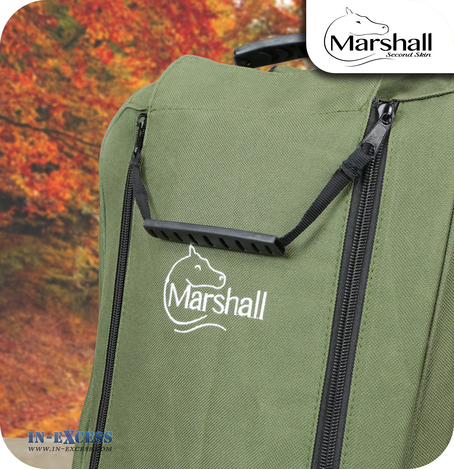 Marshall Unisex Lined Wellington Walking Boot Carrying Bag - Olive Green
