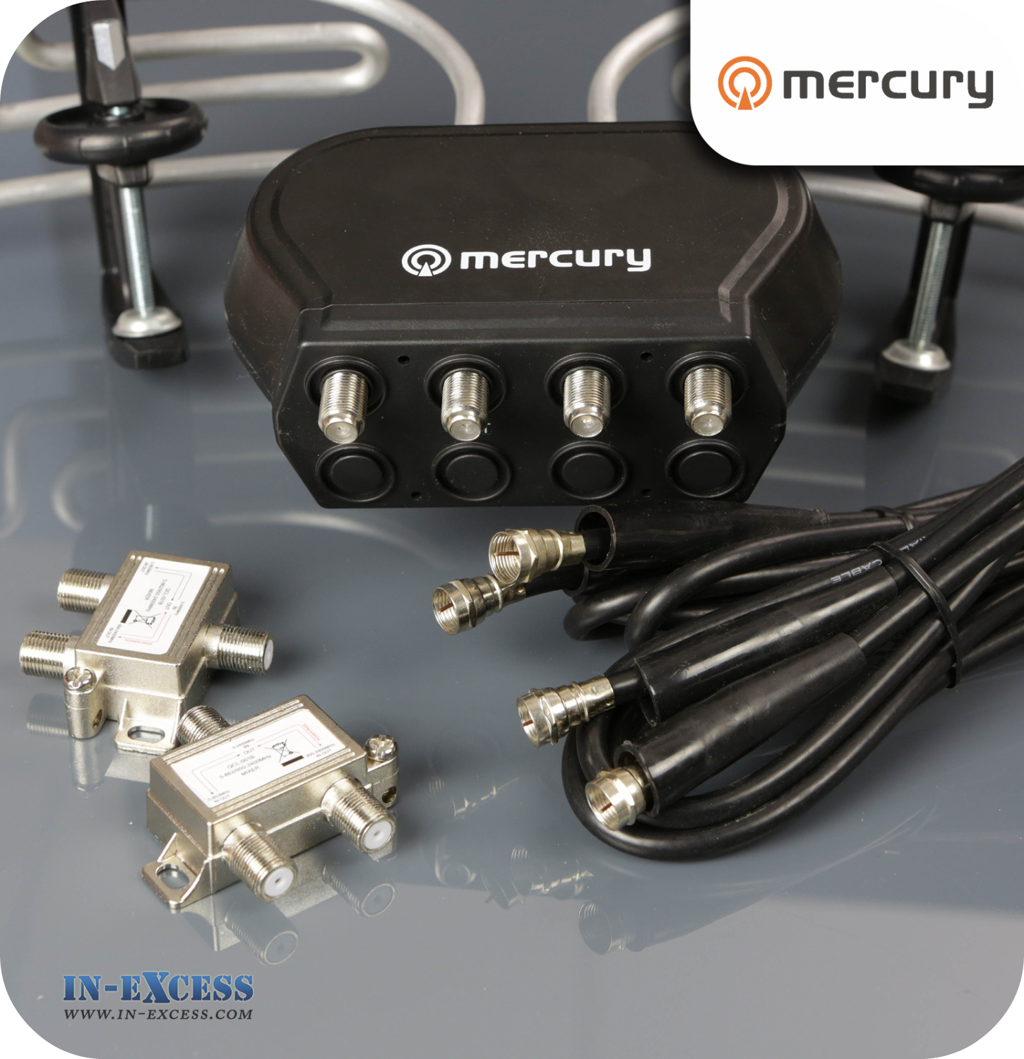 Mercury 4G Ready Clamp on UHF Mixer Aerial - 2 Input