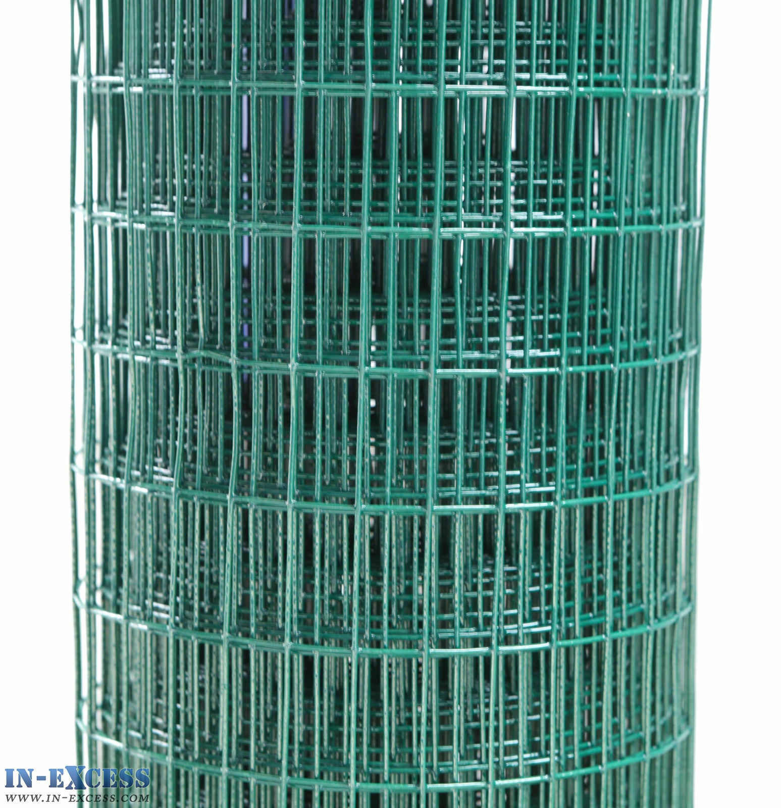 PVC 18ga Coated Wire Fence Welded Mesh Green 1/2" x 1" 0.9 x 6m