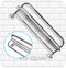 Metlex Majestic Bathroom Accessories Clean Towel Rack Rail With Under Rail - Chrome Finish
