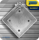 Perimeter DuoBolt Galvanised Bolt Down Fence Support -  75mm (3")