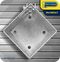 Perimeter DuoBolt Galvanised Bolt Down Fence Support -  75mm (3")