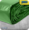 Perimeter Heavy Duty Tarpaulin Green - 7.0 x 9.0 Metres