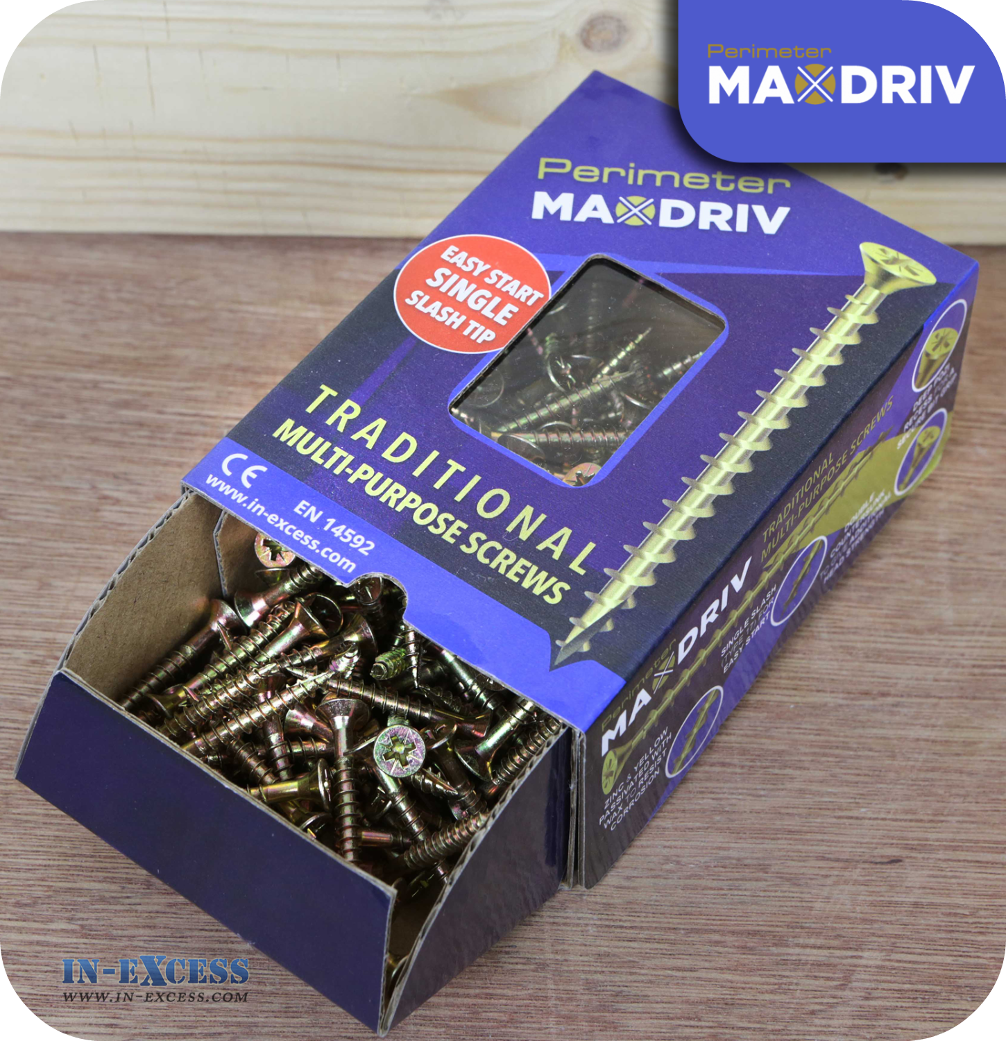 Perimeter MaxDriv Traditional Multi Purpose Screws 5.0 x 40mm - Pack of 200