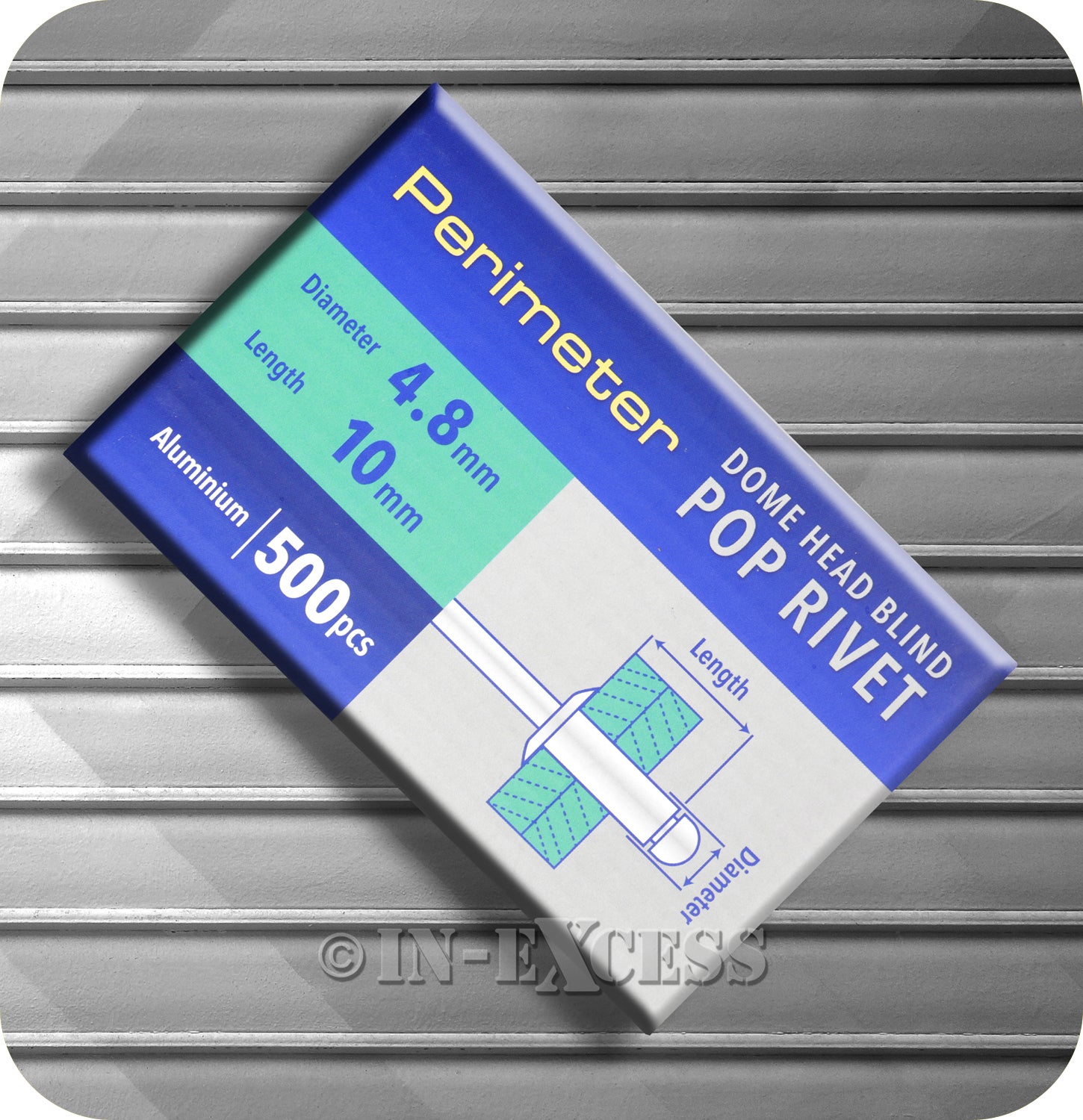 Perimeter Dome Head Aluminium Pop Blind Rivets Boxed - 4.8mm x 10mm