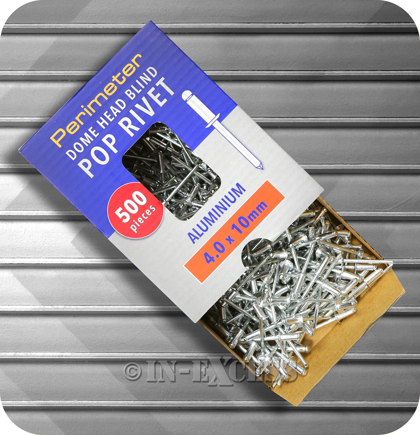 Perimeter Dome Head Aluminium Pop Blind Rivets Boxed - 4.0mm x 10mm