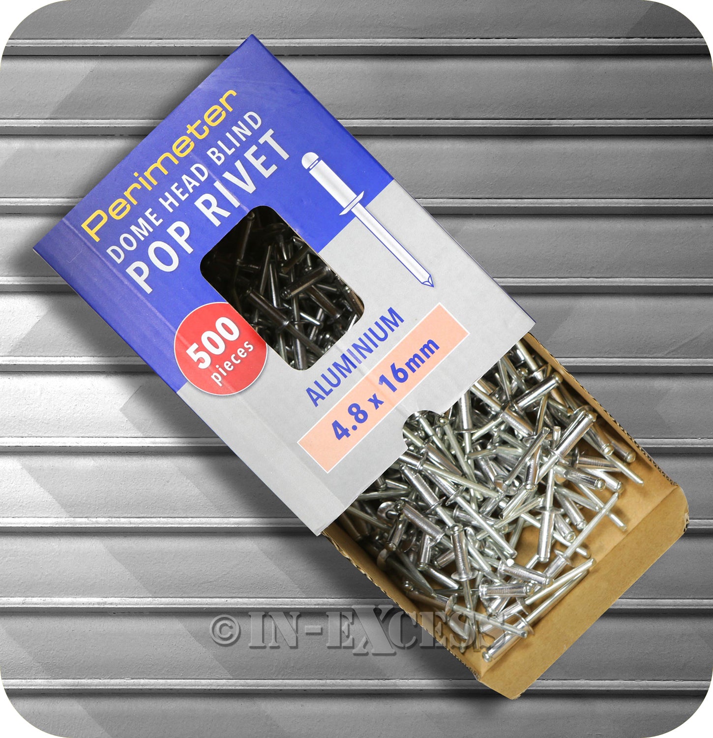 Perimeter Dome Head Aluminium Pop Blind Rivets Boxed - 4.8mm x 16mm
