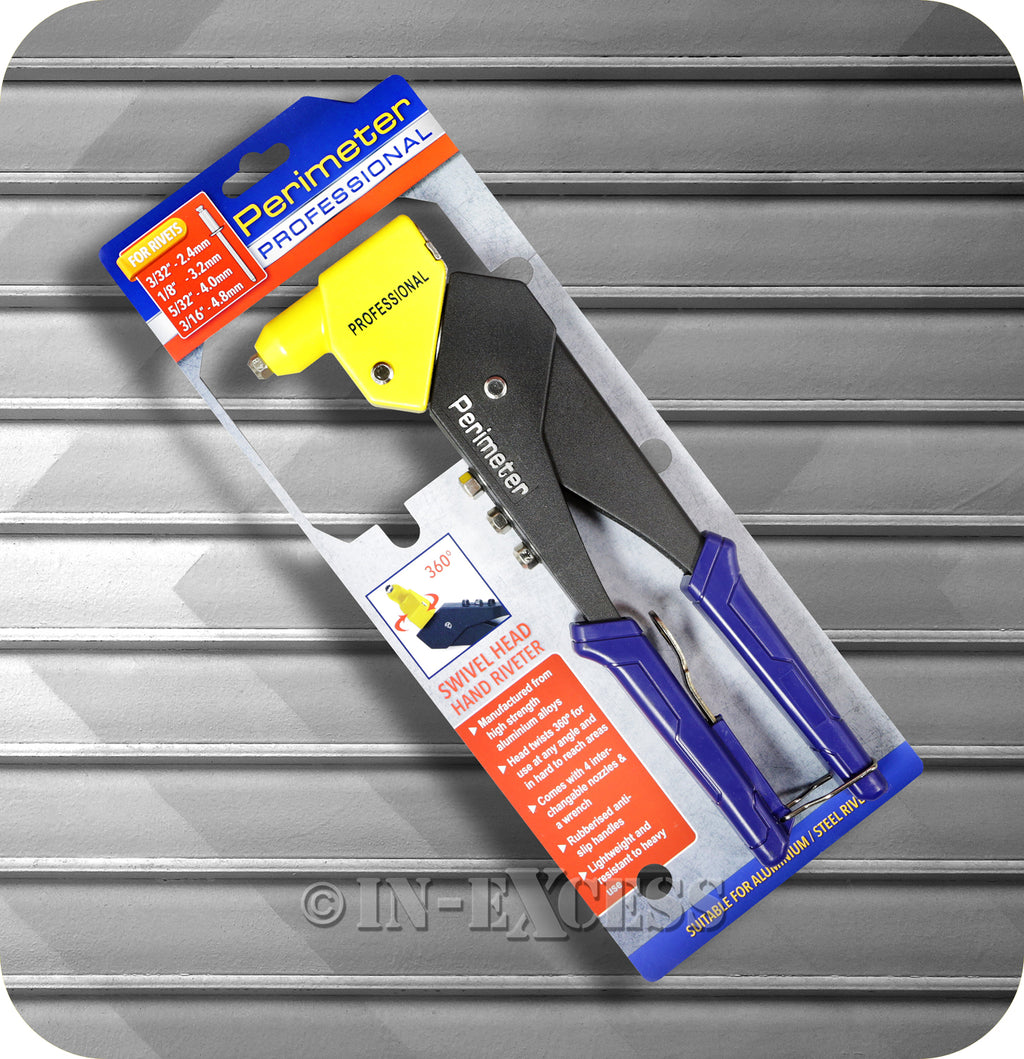Laser 3597 Strappatemolo A Testa Snodata Con Manico Lungo - Per Rivetti E Dadi Ribattini M4-M10