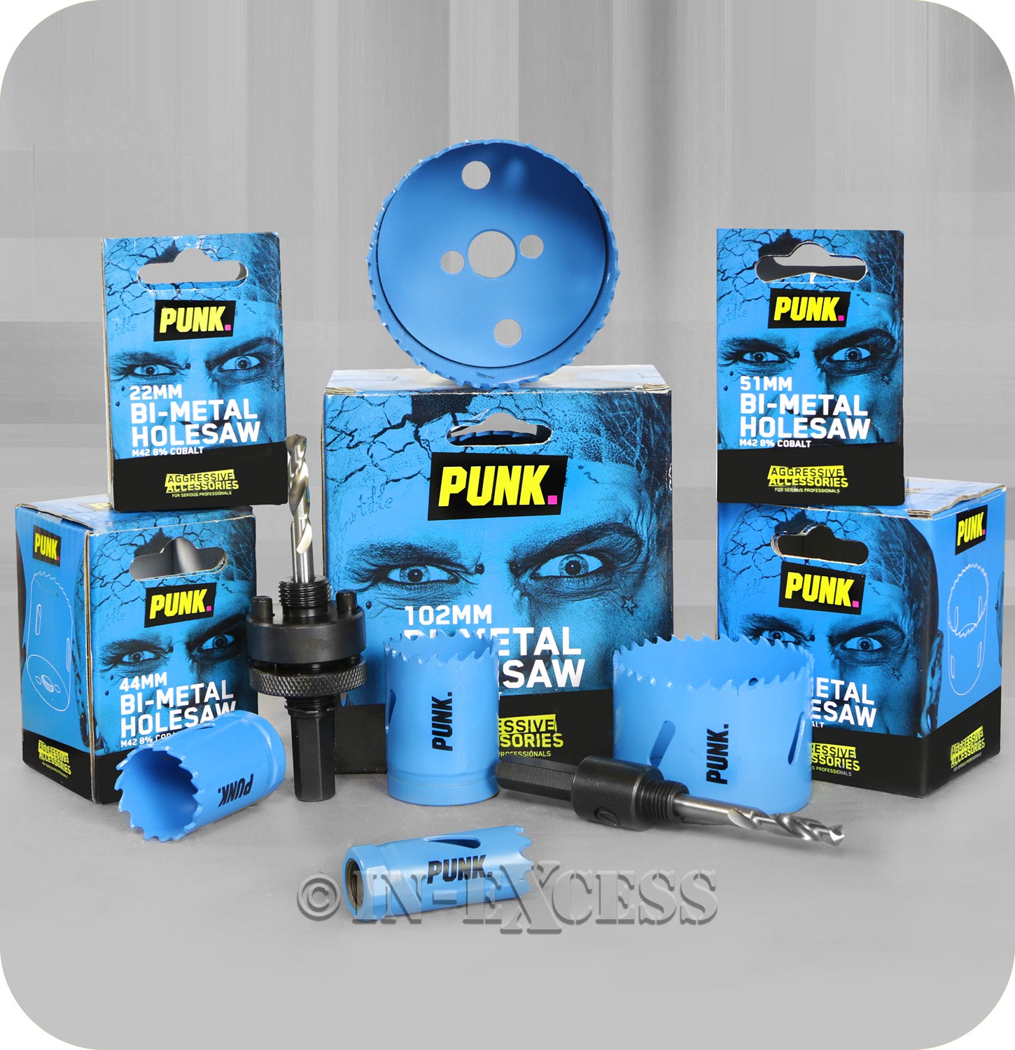 Punk Power Tool Accessories Bi-Metal Cobalt Holesaw Bit - 60mm (2 3/8")