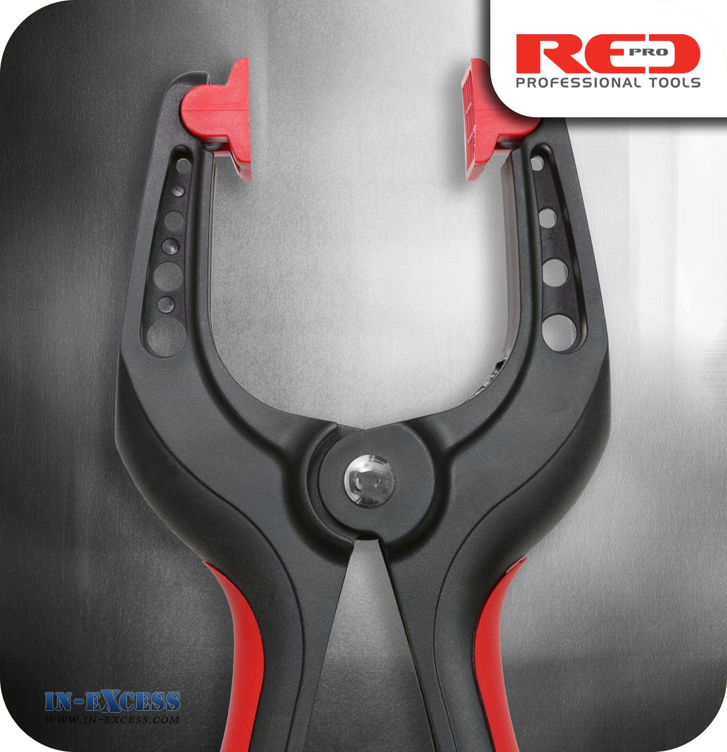 Red Pro Soft Grip Spring Release Clamps - 9" (228mm)