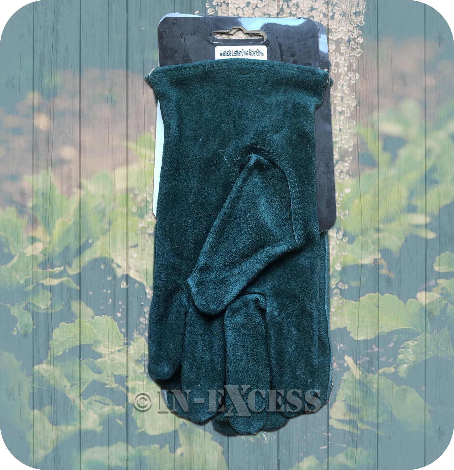 Rhino Skin General Purpose Washable Leather Gardener's Garden Gloves - Medium & Large