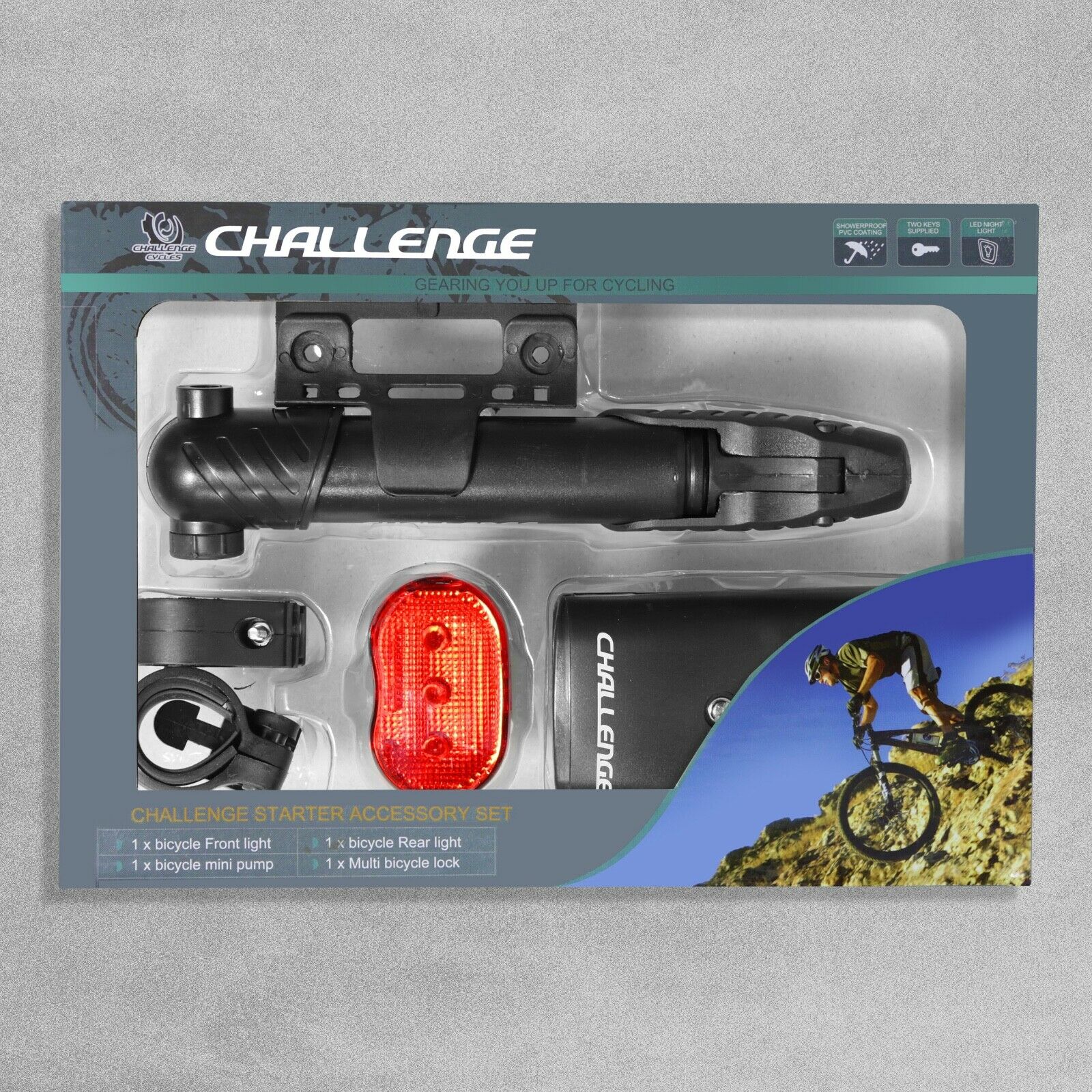 4 Piece Challenge Cycle Accessory Kit