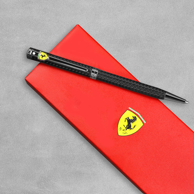 Sheaffer Ferrari Official Licensed Pens Intensity Carbon Fibre Ballpoint Pen - Black Ink