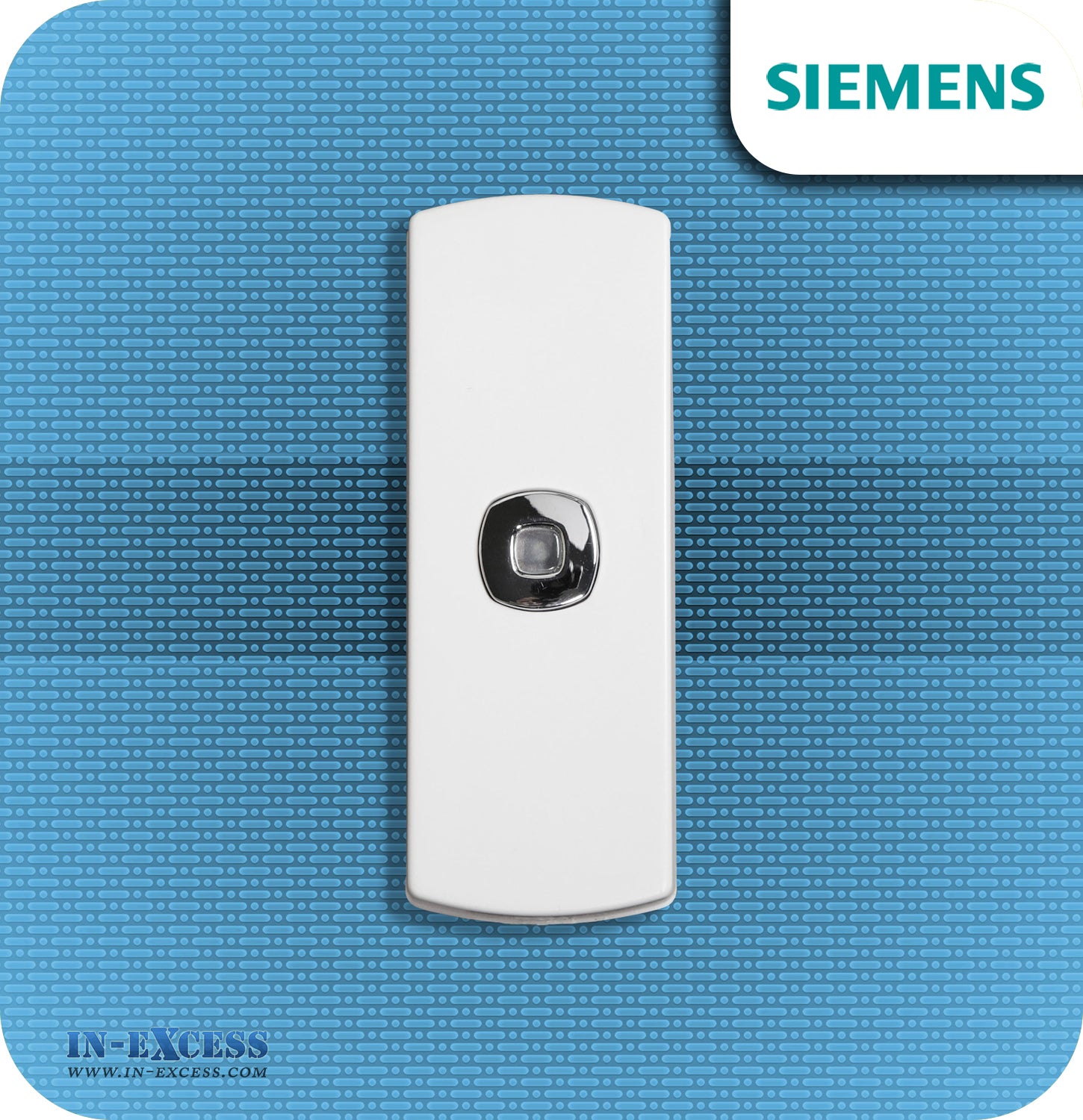 Siemens Azure Wirefree Portable Door Bell Chime Kit JSJS-216 - With JSJS-104W Bell Push