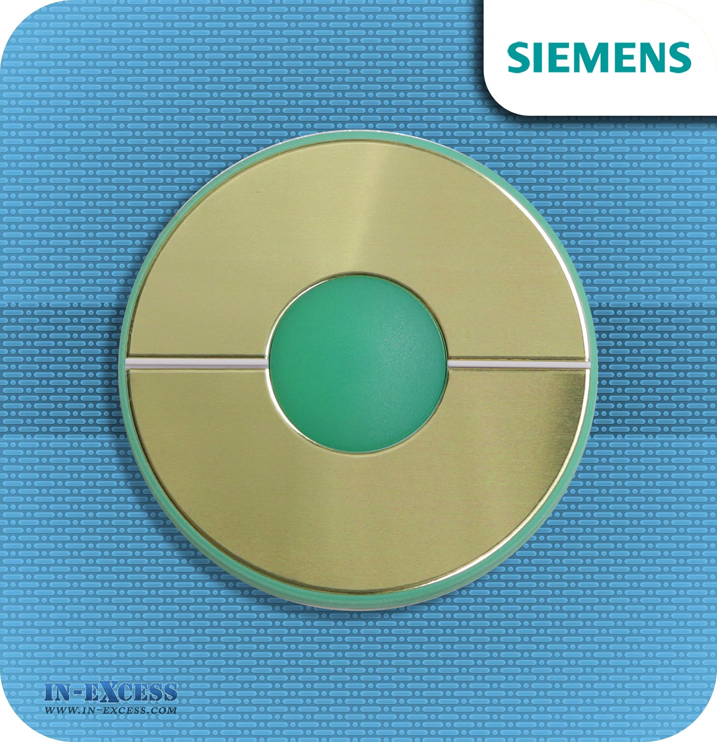 Siemens Bell Push Wirefree Brass Effect Circular Door Bell Push - JSJS-111 (DCBP9)