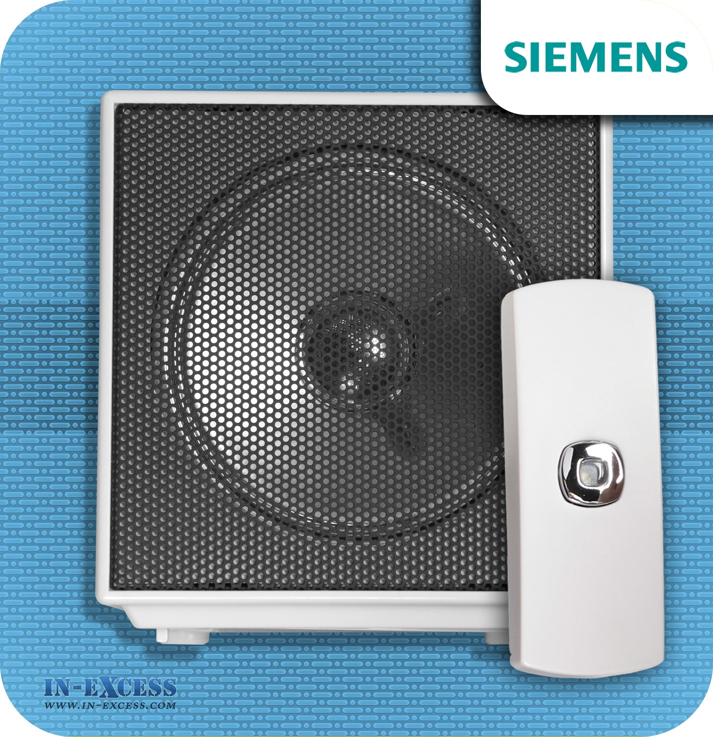 Siemens Cubist Wirefree Portable Door Bell Chime Kit JSJS-215- With JSJS-104W Bell Push
