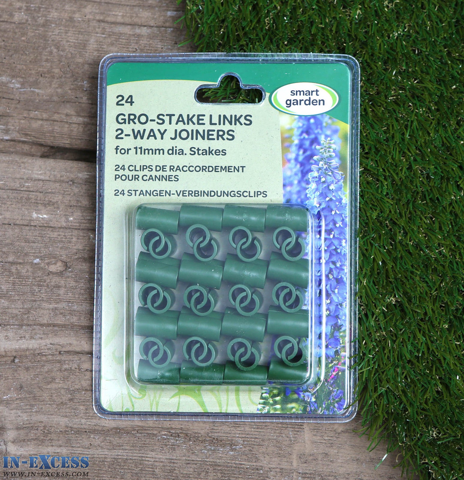 Smart Garden Gro-Stake Links 2-Way Joiners 11mm Pack of 24