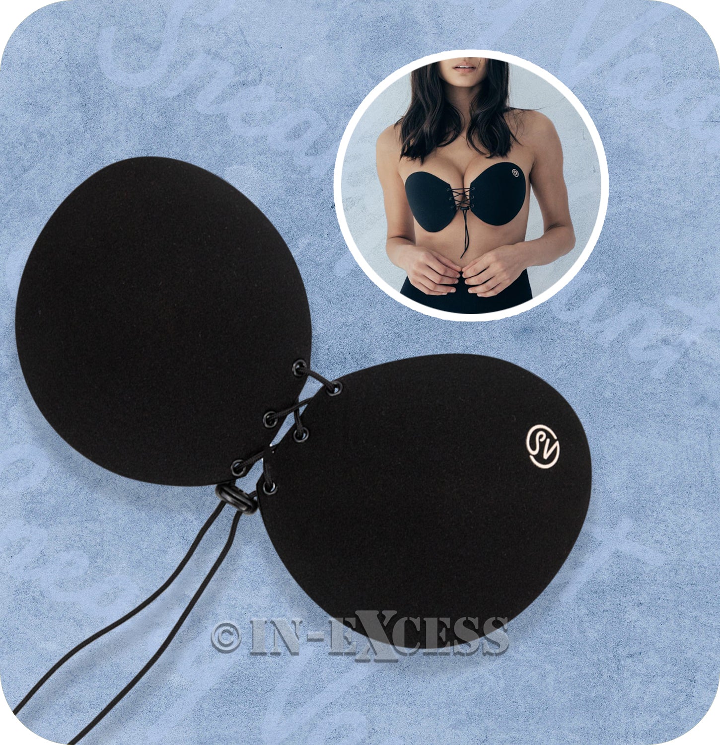 Sneaky Vaunt The Orginal Sticky Strapless Push Up Bra - Black