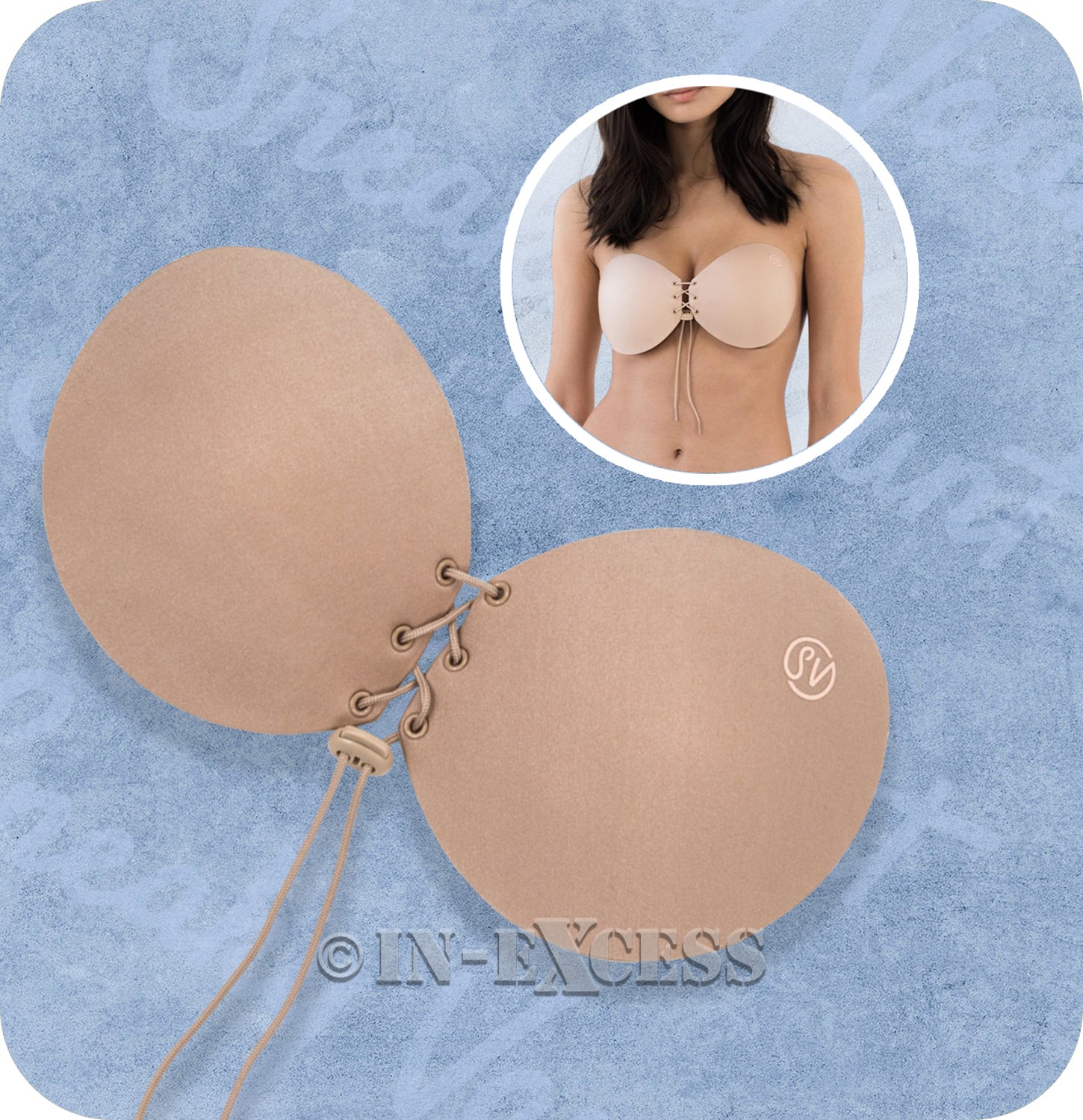 Sneaky Vaunt The Original Sticky Strapless Push Up Bra - Nude