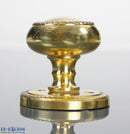 Specialist Brass Geo Mortice Knob, Spindle & Screws