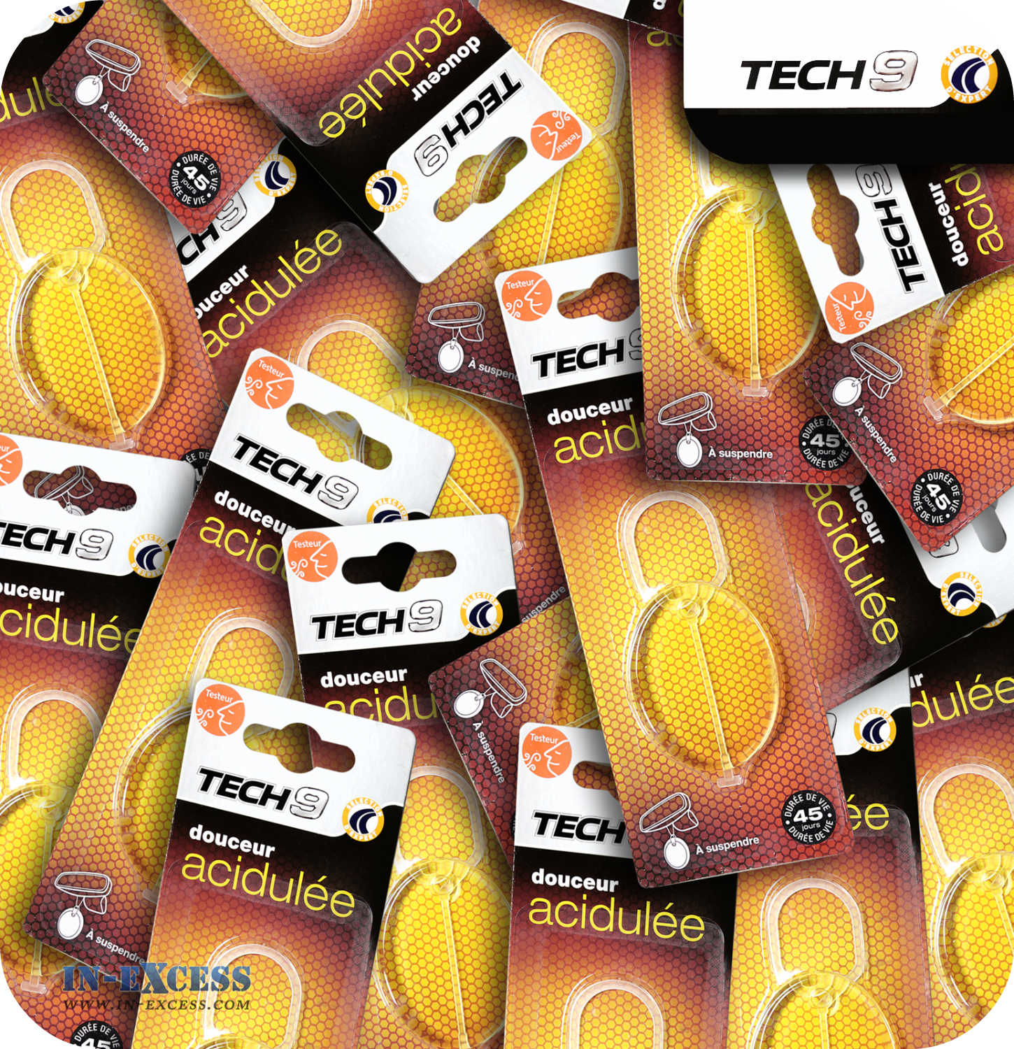 TECH9 Fragranced Car Air Freshener - Citrus Burst