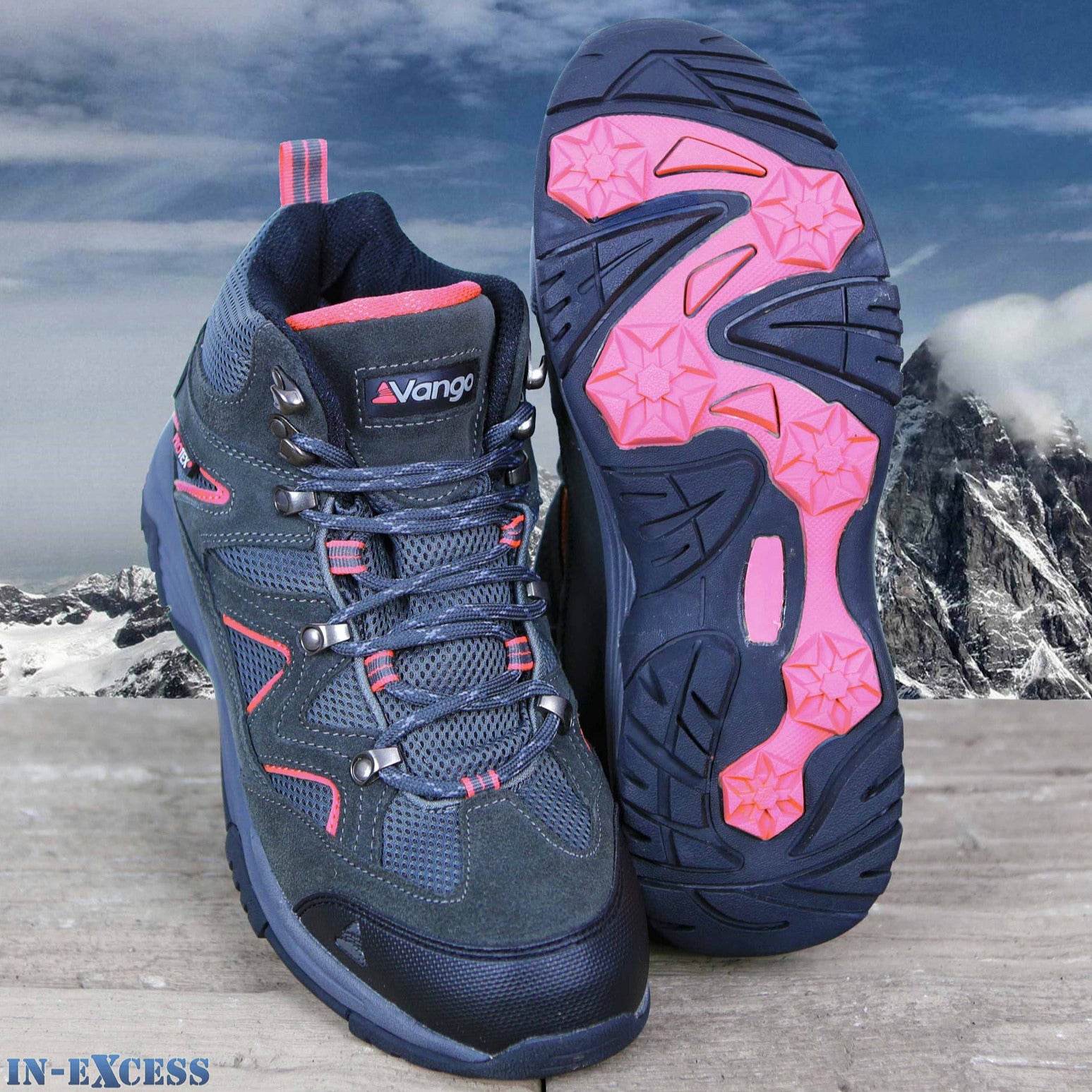 Vango Contour Women's Walking/Hiking Boots Waterproof Charcoal/Pink